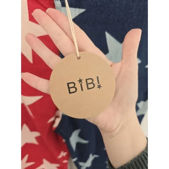 Bibi America Stars USA Bell Bottom Flared American Flag Red Blue Denim Jeans XL - Picture 5 of 9